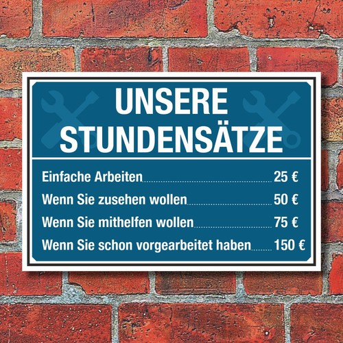 Schild handwerker werkstatt - schild,