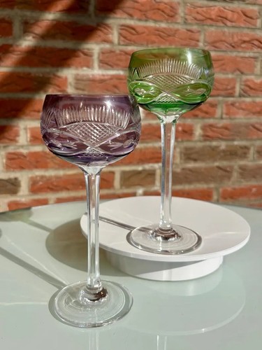 Weingläser überfangglas - 2, weingläser,