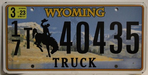 Wyoming nummernschild usa - nummernschild,