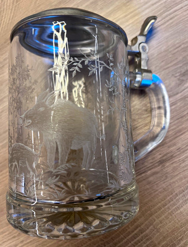 Glas bierkrug alwe mit - glas-bierkrug,