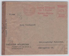 D. Reich AFS-Beleg mit Zensur