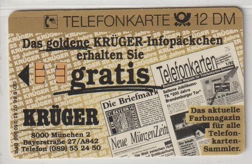 Telefonkarte michel - 56/92, **