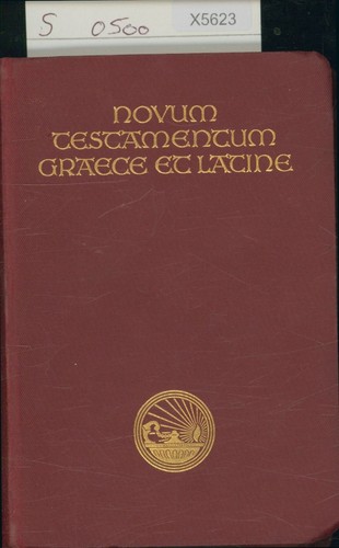Novum testamentum graece - testamentum,