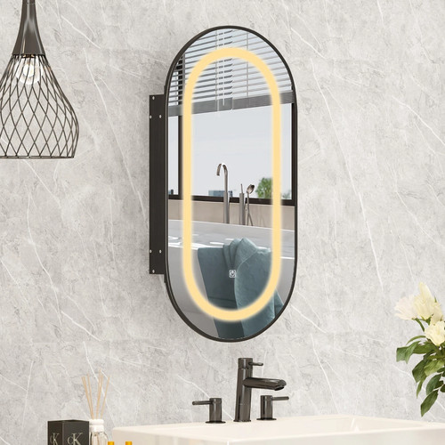 Oval spiegelschrank bad mit - spiegelschrank,