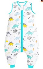 Chilsuessy Baby Schlafsack Sommer mit Füßen 0.5 Tog 100% Baumwolle Kinder S