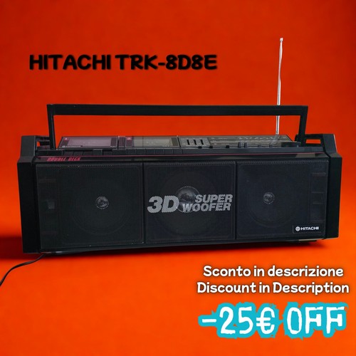1987 hitachi boombox - hitachi,