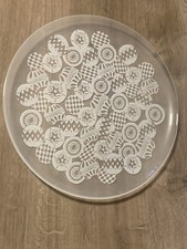 Ikea Glasteller Glas Kuchen Plätzchen Teller Platte Weihnachten ca 32 cm