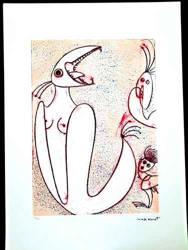 Lithographie von max ernst - ernst, 70