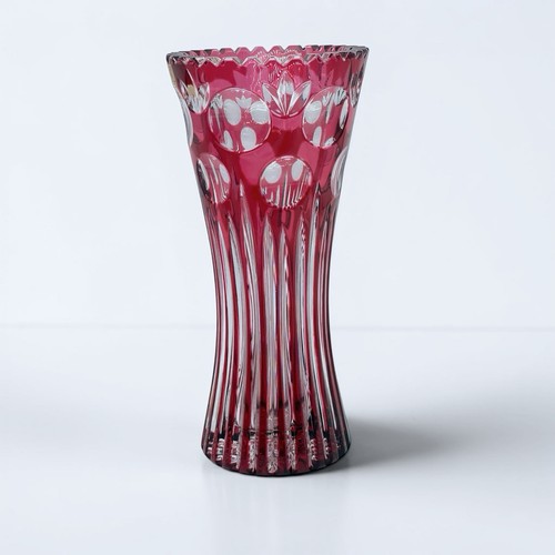 Bleikristallvase rot höhe - bleikristallvase,