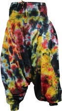 Bunte Batik Haremshose Damen