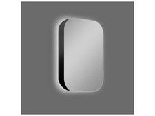 LED-Spiegelschrank Elegance, Aluminiumgehäuse, 40 x 60 cm, schwarz - A