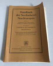 Handbuch der Seefischerei Nordeuropas Meseck & Lundbeck Band XI Heft 4 1962