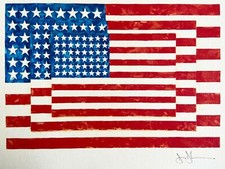 Jasper Johns Lithografie COA