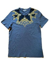 Versace Collection Gr. M Girocollo T-shirt Gold Schwarz Iconic Baroque Muster