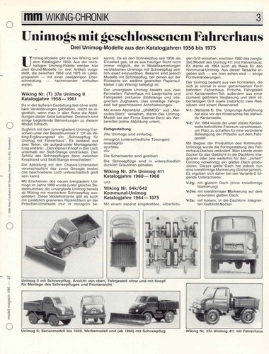 Wiking chronik unimog - unimog, mit