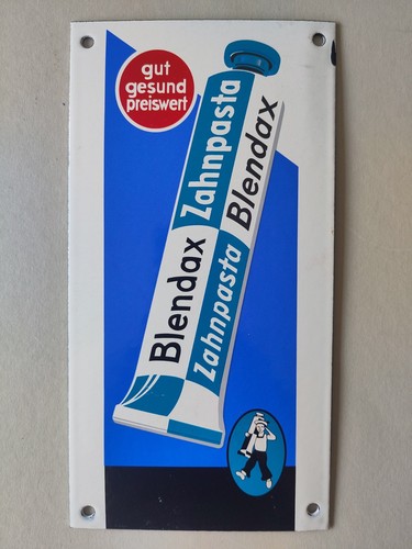 Blendax zahnpasta emailschild - zahnpasta,