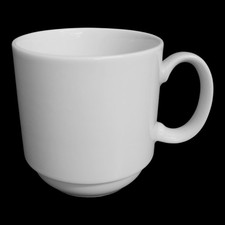 Kaffeebecher 280ml Eschenbach Porzellan Kaffeetasse Tassen stapelbar Weiß B-Ware