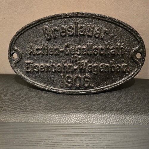 Gussschild breslauer - gussschild,