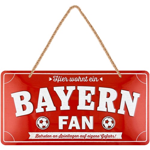 Retro blechschild fußballfann - retro,