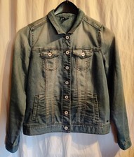 Cecil Jeans Jacke Blau Langarm 4 Taschen Gr. M 94% Baumwolle, 5% Polyester, 1% E