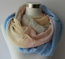 XL Loop Schal Schlauchschal Rundschal Halstuch Tücher Rosa Blau Baumwolle Tuch