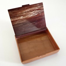 Art Deco Bakelit Dose Etui - Zigarrenschachtel Zigarettenetui - Holzoptik