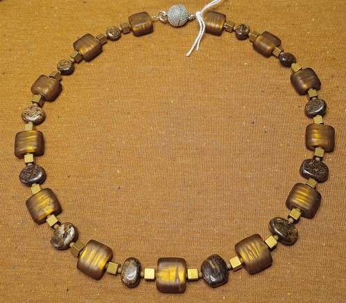 Edelstein kette unikat neu - edelstein,