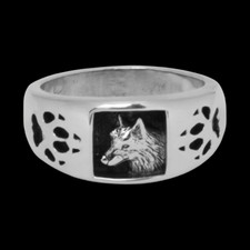Indianerschmuck wolfsring 925 - indianerschmuck,