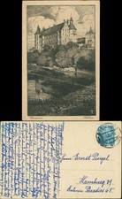 Ansichtskarte Güstrow Schloss - Federzeichnung 1925