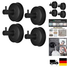 Edelstahl Saugnapf Haken | 4er Set | Dusche Wandhalter