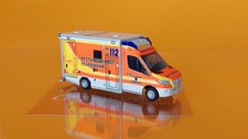 Rietze 76128 Mercedes Sprinter GSF RTW ´18 Rettungsdienst Feuerwehr Dormagen