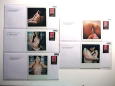 N. ARAKI: 5  ORIGINAL POLAROID "FRAUEN" BEARBEITET, HANDSIGNIERT, ZERTIFIKAT