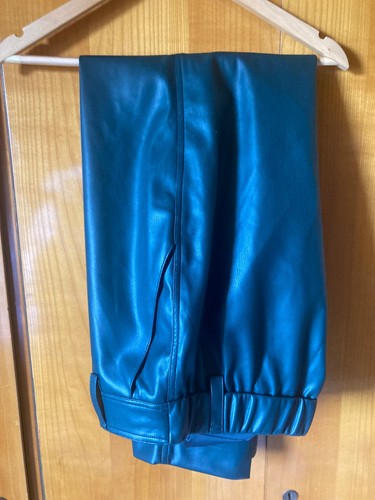 Kunstlederhose grün - kunstlederhose,