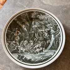 Fürstenberger Porzellan Jagd Wandteller Wanddekor Dekor Form Schloss Corvey Rar