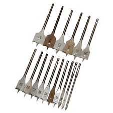 Flachfräsbohrer Set Holz Fräs Bohrer Sechskant Holzbohrer Flachfräser 22565