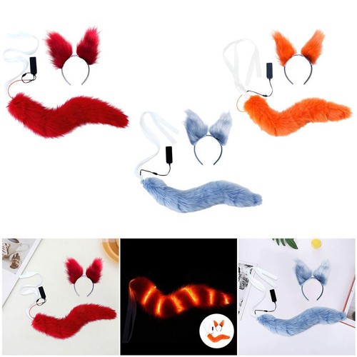 Fake fox stirnband - fake, schwanz