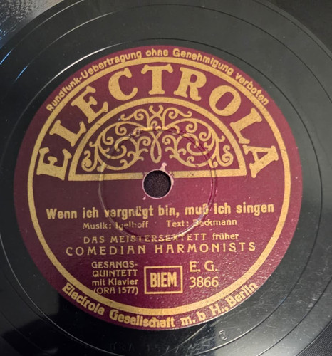 78rpm schellack comedian - 78rpm, schellack: