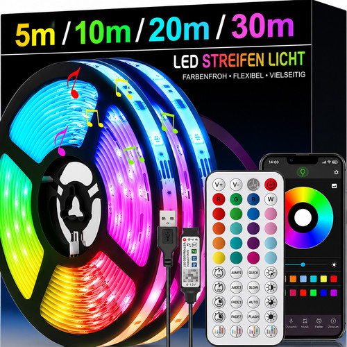 Rgb led streifen usb app - led, 5v