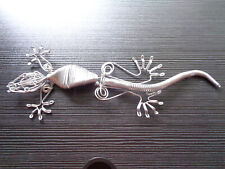 Gecko Eidechse Salamander Reptilien aus Draht Design Handarbeit Unikat #8