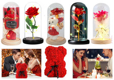 LED Blumen Geschenk im Glas