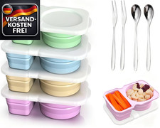 Silikon Snackboxen 2 Fächer