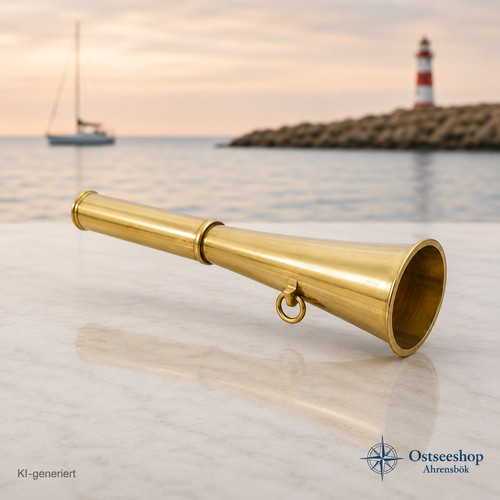 Signalhorn messing poliert - signalhorn,,