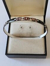 Michaela Frey  Armreif  schwarz &Blumen Motive Emaille Wiener Emailmanufaktur