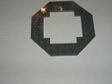 LEGO Platte 10 x 10 Octagonal 6063 offene Mitte dunkelgrau 7738 7939 7905  Z 4