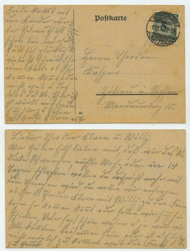 87698 postkarte schönau - -,