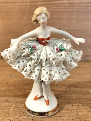 Porzellan figur ballerina - porzellan,