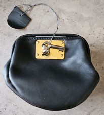 Vintage Leder Bank Nacht Safe