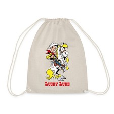 Lucky Luke mit Pferd Jolly Jumper Turnbeutel