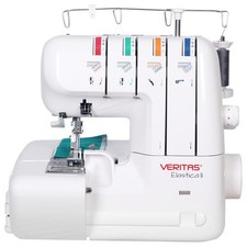 VERITAS Elastica II - 4 Faden Overlockmaschine Rollsaum Schmalsaum nähen