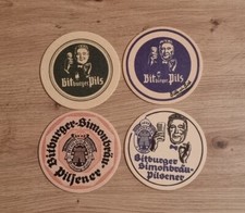 4 x VK Bierdeckel Bitburger